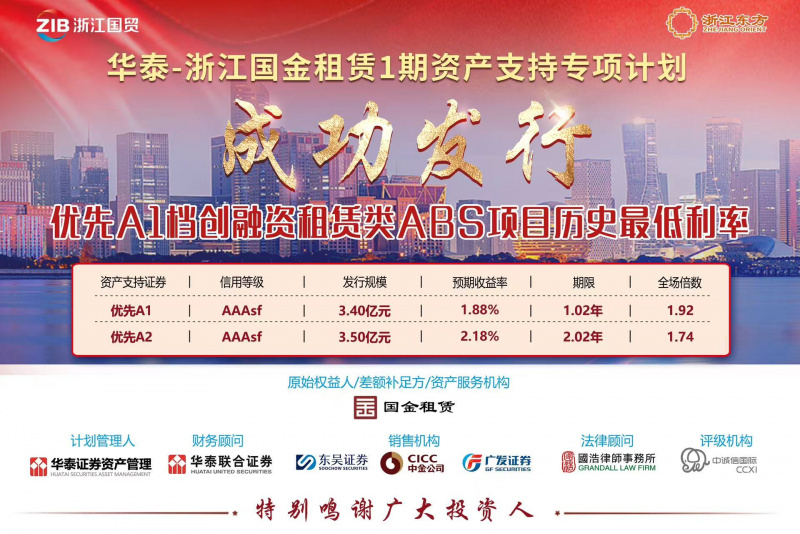 創(chuàng)同類產(chǎn)品歷史新低！浙江東方旗下國金租賃ABS成功發(fā)行.jpg
